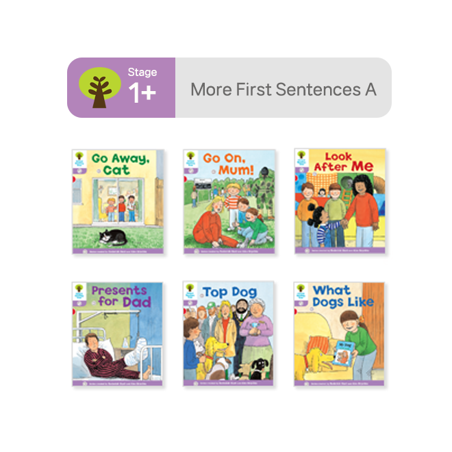 [사운드북] ORT Stage 1+ More First Sentences A (6권)