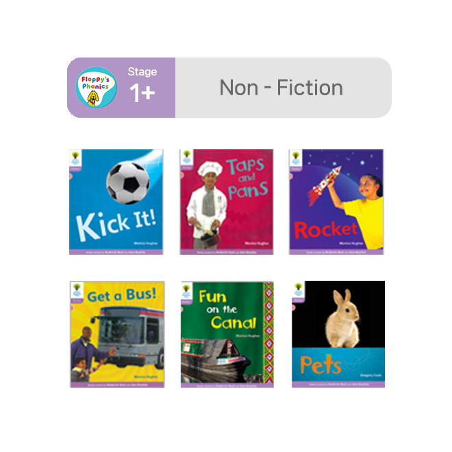 [노멀북] ORT Floppy Phonics Stage 1+ Non-Fiction (6권)
