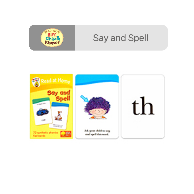 ORT Read at Home Flashcards (Say and Spell)