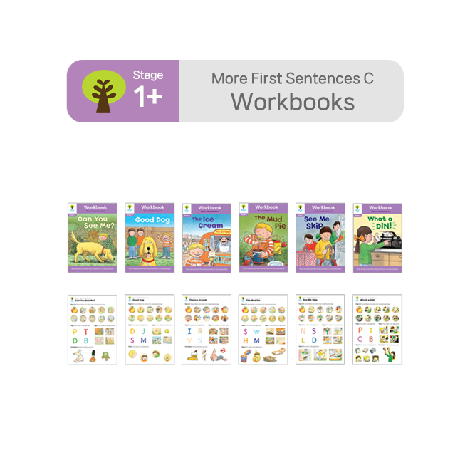 ORT BCK Workbooks - Stage 1+ More First Sentences C (6권+스티커7장)