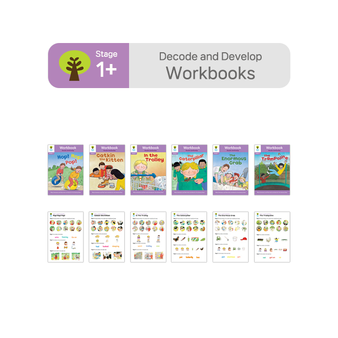 ORT BCK Workbooks - Stage 1+ Decode and Develop (6권+스티커7장)