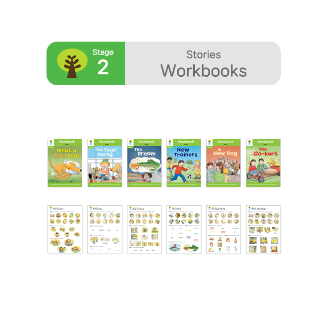 ORT BCK Workbooks - Stage 2 Stories (6권 + 스티커 7장)