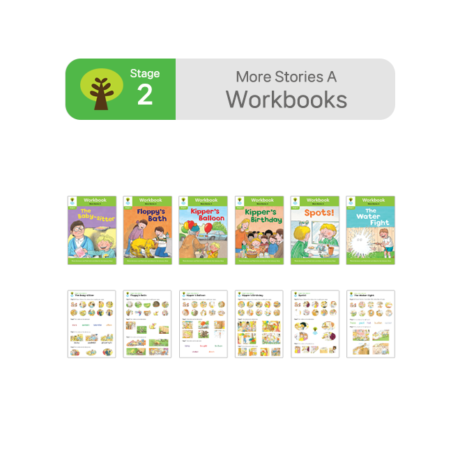 ORT BCK Workbooks - Stage 2 More Stories A (6권 + 스티커 7장)