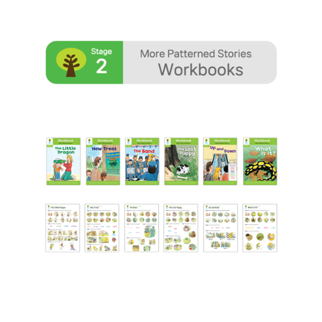 ORT BCK Workbooks - Stage 2 More Patterned Stories (6권+스티커7장)