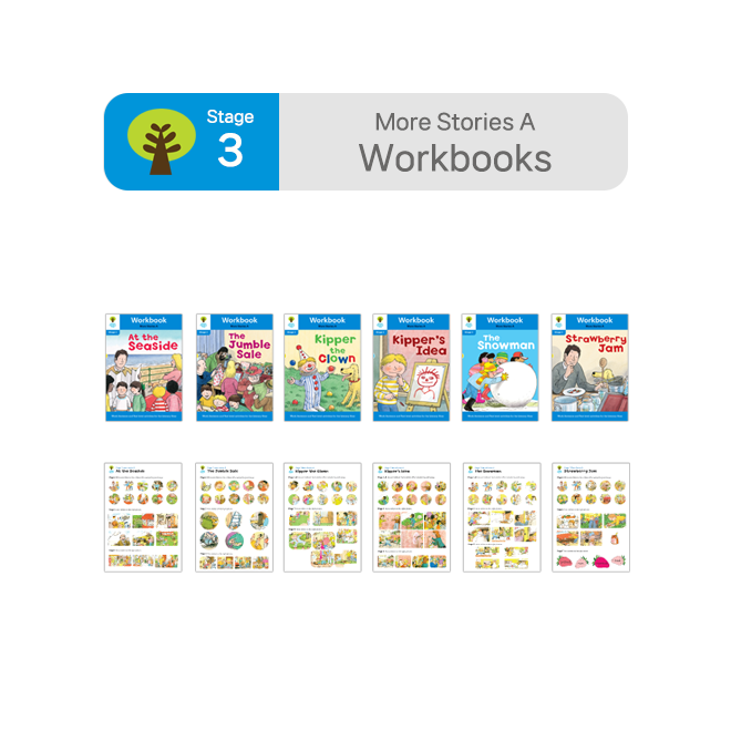 ORT BCK Workbooks - Stage 3 More Stories A (6권 + 스티커 7장)