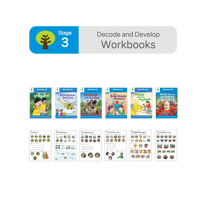 ORT BCK Workbooks - Stage 3 Decode and Develop (6권+스티커 7장)