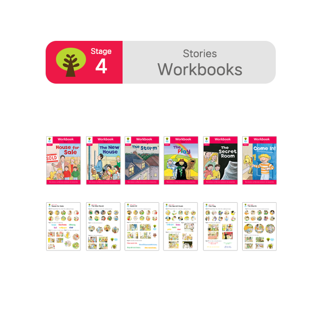 ORT BCK Workbooks - Stage 4 Stories (6권+스티커7장)