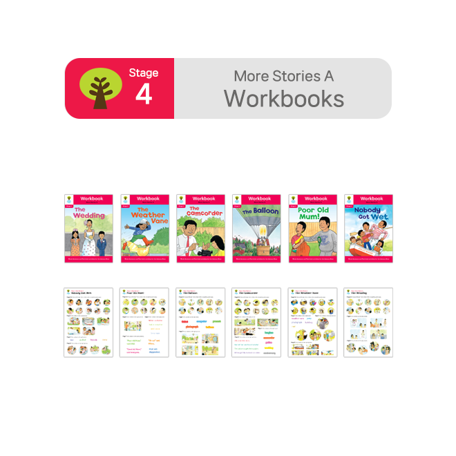 ORT BCK Workbooks - Stage 4 More Stories A (6권 + 스티커 7장)