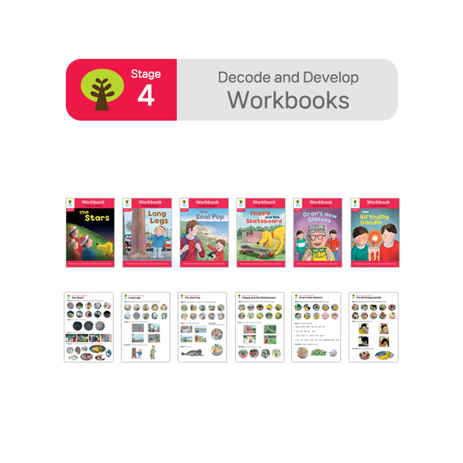 ORT BCK Workbooks - Stage 4 Decode and Develop (6권+스티커 7장)