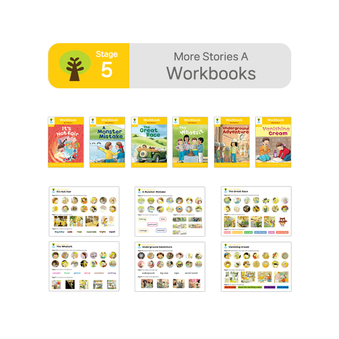 ORT BCK Workbooks - Stage 5 More Stories A (6권 + 스티커 7장)