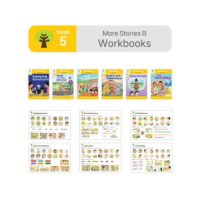 ORT BCK Workbooks - Stage 5 More Stories B (6권 + 스티커 7장)