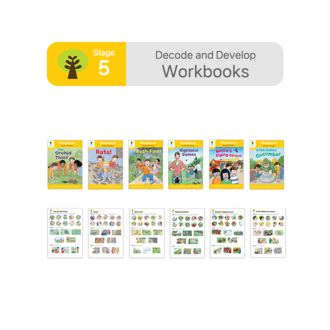 ORT BCK Workbooks - Stage 5 Decode and Develop (6권+스티커 7장)