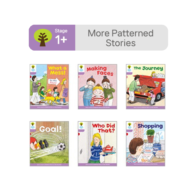 [노멀북] ORT Stage 1+ More Patterned Stories (6권)