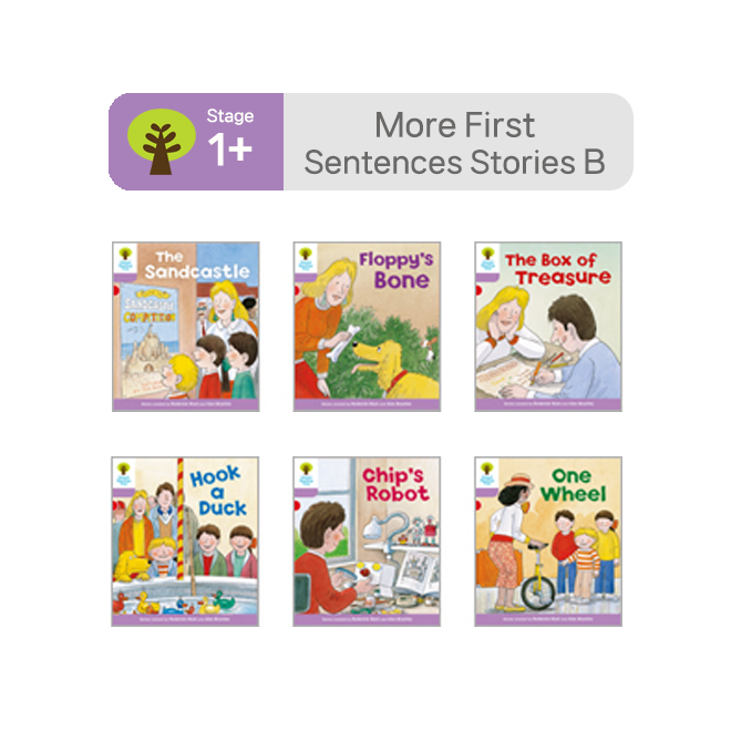 [노멀북] ORT Stage 1+ More First Sentences B (6권)