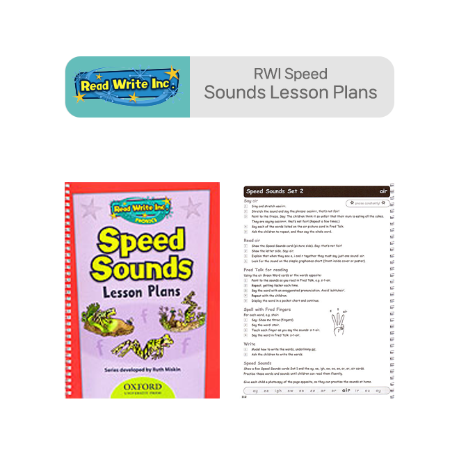 RWI Speed Sounds Lesson Plans