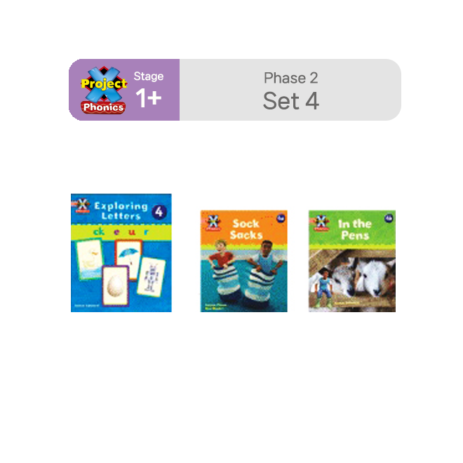 Project X Phonics - Letters and Sounds Phase 2 Set 4