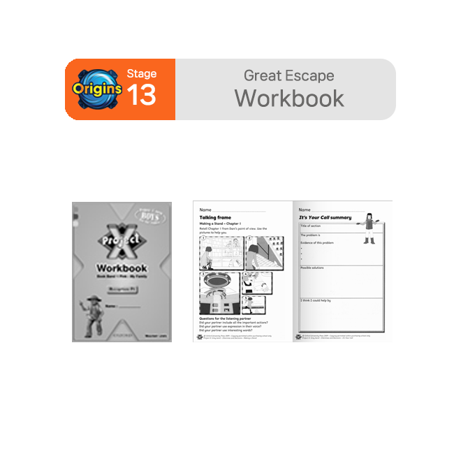 Project X - Stage 13 Great Escapes : Workbook